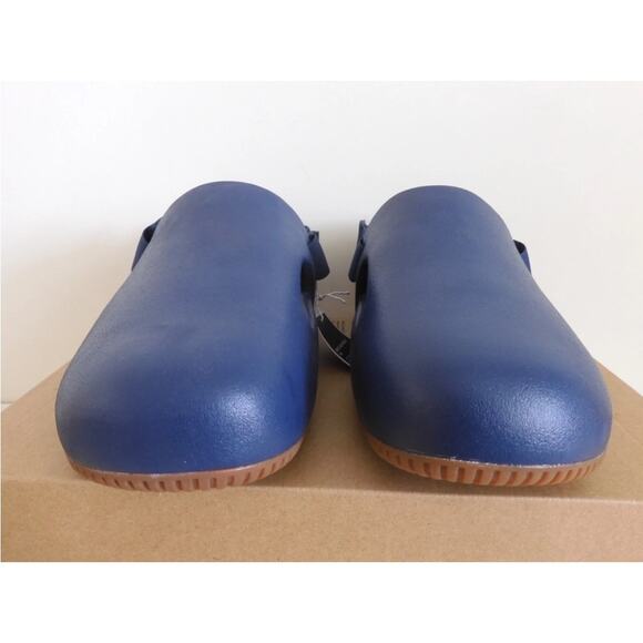 Nike Calm Mule Na Navy Blue-Gum Medium Brown Sandals Sz 10 [FD5130-400] - Picture 2 of 5